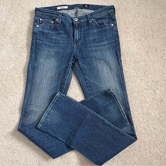 AG Adriano Goldschmied The Ballad Slim Bootcut Midrise Jeans in Medium Blue Wash - Picture 3 of 8